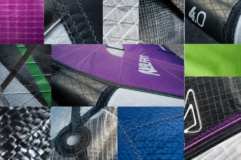 Verschiedene Original-Tuche für Wings und Kites